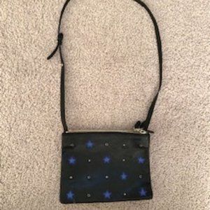 Studded, star detachable purse